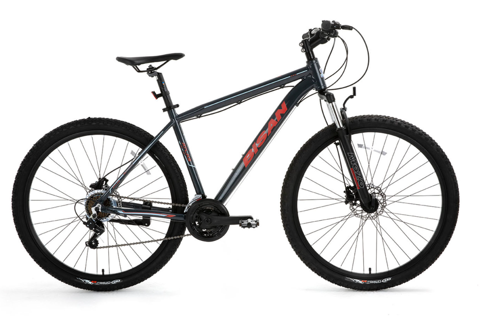K-60 Bisan Leon 29'' 21S M.D Siyah-Kırmızı Kiralık  Dağ  Bisikleti / Saatlik